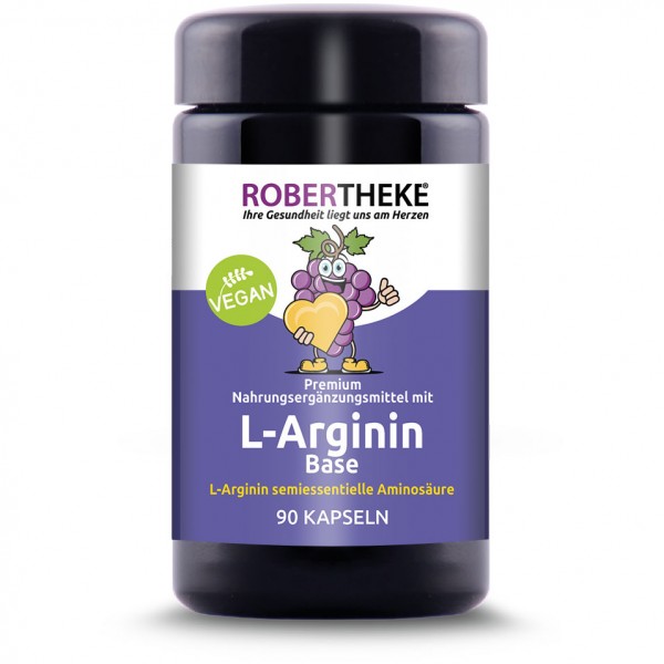 L-Arginin Kapseln reine Base 720mg Vegan