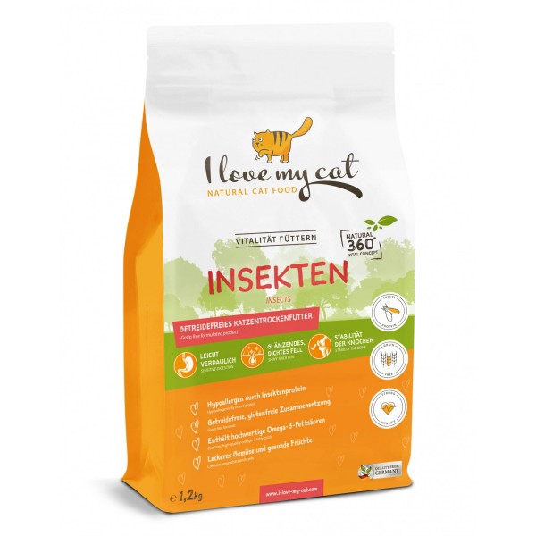 I love my cat - Trockenfutter - Insekten 1,2 kg