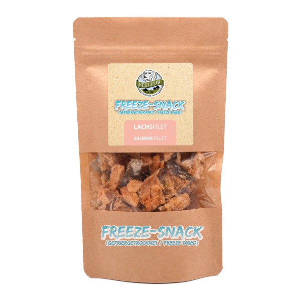 Gesunder Freeze-Snack für Hunde - Lachsfilet (gefriergetrocknet) 50g