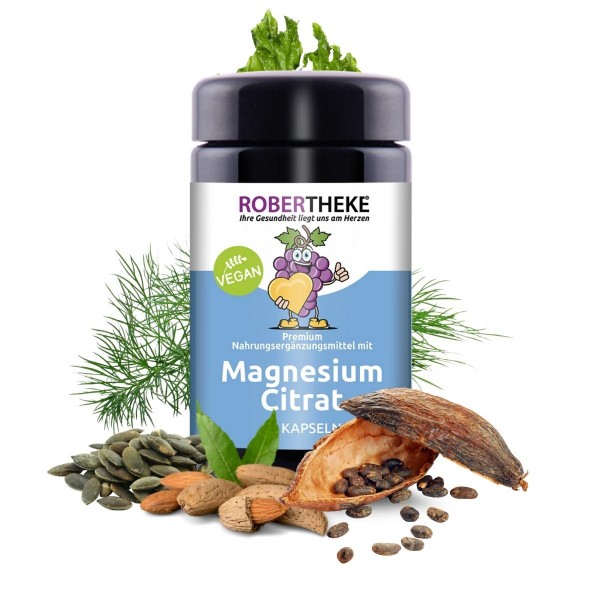 Magnesium Citrat | 90 Kapseln | Vegan