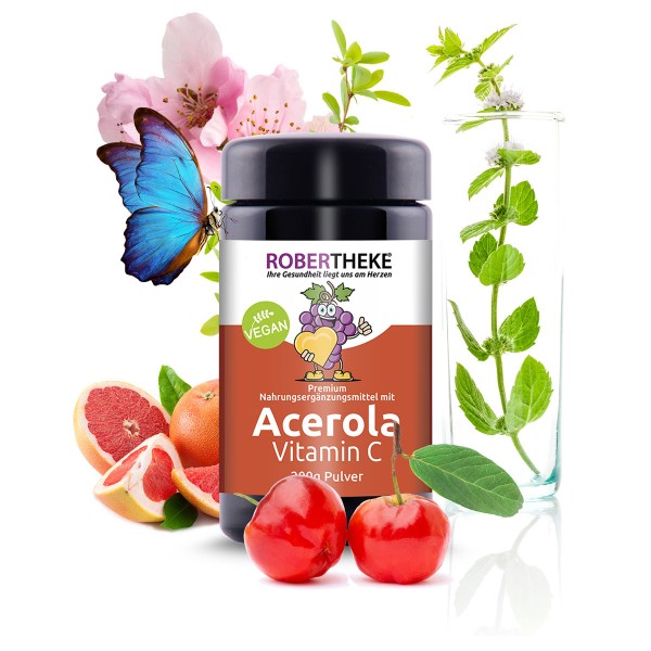 Acerola-Pulver 200g Vitamin C | Vegan