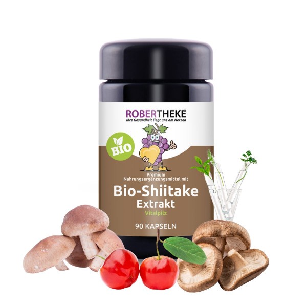 Bio Shiitake Pilz Extrakt | 90 Kapseln